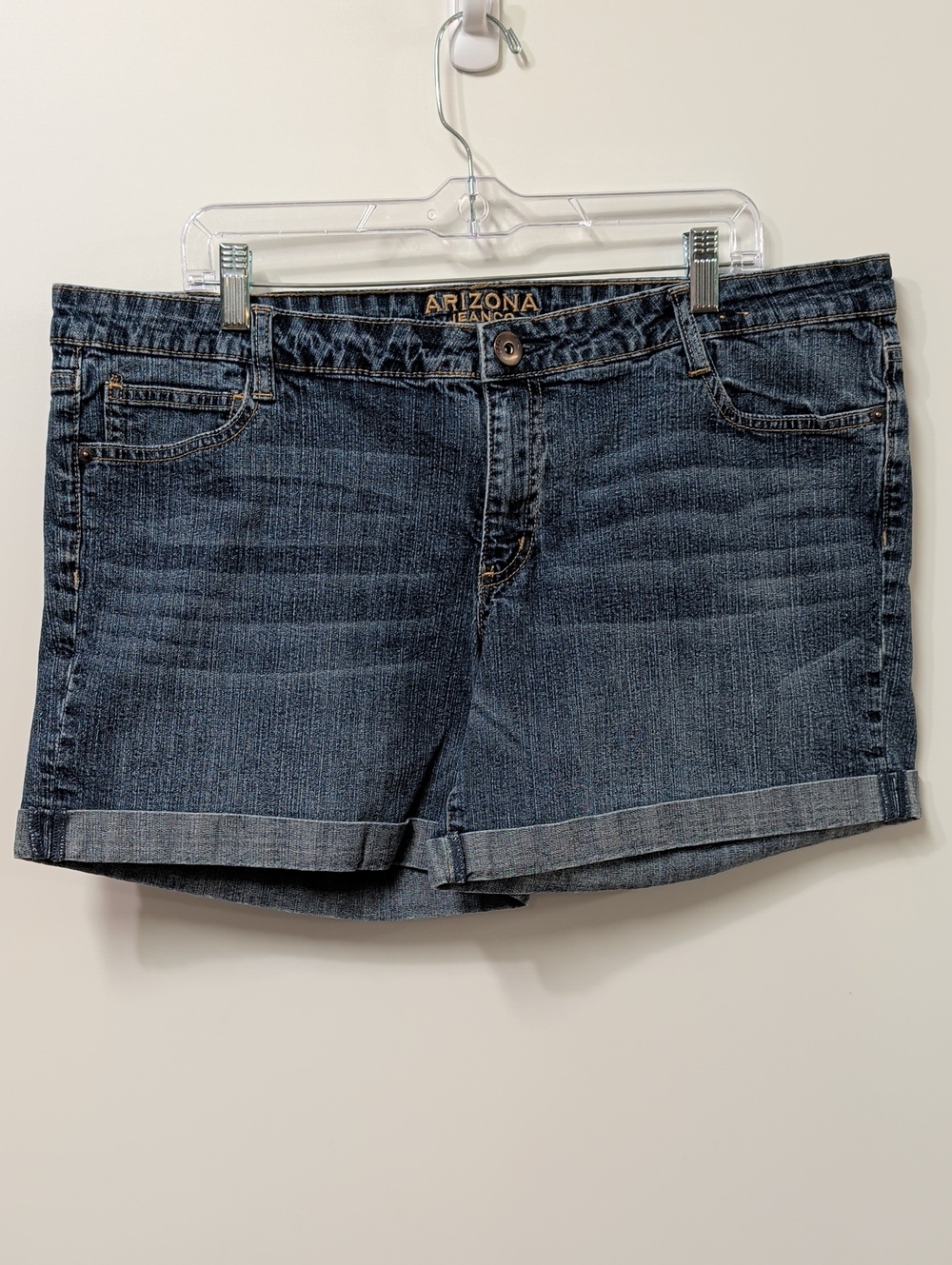 ​Arizona Jean Co Cuffed Denim Stretch Shorts Size XXL (19)